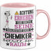 Chemiker Geschenk Tasse Lustiger Spruch Erheben Sie Sich Der Chemiker Betritt den Raum Rosa Trendation