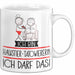 Geschenk für Haustier-Tätowiererin Tasse Lustige Geschenkidee Geburtstag Ich Bin Haustier-Tätowiererin Ich Darf Das Weiß Trendation