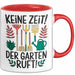 Garten Pflanzen Gärtner Tasse Geschenk Lustige Geschenkidee Spruch Keine Zeit Der Garten Ruft Rot Trendation