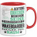 Wakeboarder Geschenk Tasse Lustiger Spruch Erheben Sie Sich Der Wakeboarder Betritt den Raum Rot Trendation