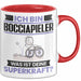 Bocciapieler Tasse Geschenk für Bocciapieler Geburtstag Lustiger Spruch Kaffee-Becher Was Ist Deine Superkraft Rot Trendation