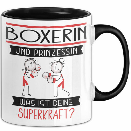Boxerin Und Prinzessin Tasse Geschenk Für Eine Boxerin Geburtstag Was Ist Deine Superkraft Trendation