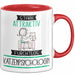 Katzenpsychologin Tasse Geschenk Becher Stark Attraktiv Furchtlos Katzenpsychologin Lustige Geschenkidee Rot Trendation