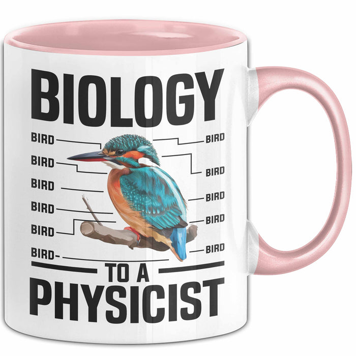 Physiker Geschenk Schüler Wissenschaft Biologie Mikrobiologie Tasse Rosa Trendation
