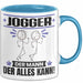 Jogger Tasse Geschenk für Jogger Der Mann Der Alles Kann Geschenkidee zum Geburtstag Blau Trendation