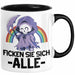Lustige Tasse Kollegen F Sie Sich Alle Sensenmann Humor Sarkasmus Geschenkidee Kollegin Frauen Schwarz Trendation
