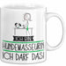 Geschenk für Hundemasseurin Tasse Lustige Geschenkidee Geburtstag Ich Bin Hundemasseurin Ich Darf Das Weiß Trendation