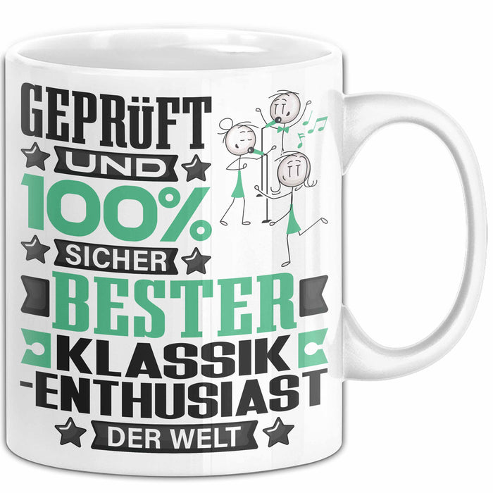 Klassik-Enthusiast Geschenk Lustiger Spruch für Klassik-Enthusiast Geschenkidee Bester Klassik-Enthusiast Der Welt Weiß Trendation