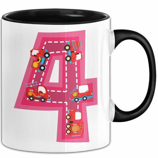 4. Geburtstag Tasse Geschenk Mädchen Jungs 4Er Geburstagsgeschenk Becher Trendation