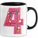 4. Geburtstag Tasse Geschenk Mädchen Jungs 4Er Geburstagsgeschenk Becher Trendation