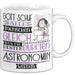 Astronomin Geschenk Becher Tasse Gott Schuf Alle Menschen Gleich Nur Die Besten Durfeten Astronomin Werden Geschenkidee Lustig Weiß Trendation