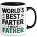 Vatertag Tasse Geschenk Worlds Best Farter I Mean Father Geschenkidee Papa Schwarz Trendation