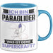 Paraglider Tasse Geschenk für Paraglider Geburtstag Lustiger Spruch Kaffee-Becher Was Ist Deine Superkraft Blau Trendation