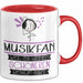 Musikfan Weil Es Keinen Schöneren Beruf Gibt Tasse Geschenk für Eine Musikfan Lustig Rot Trendation