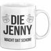 Jenny Tasse Geschenk Die Jenny Macht Dat Schon Geschenkidee Geburtstag Ruhrpott Weiß Trendation