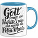 Petra-Marie Tasse Geschenk Gott Formte Die Perfekte Frau Petra-Marie Geschenkidee Blau Trendation