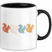 Eichhörnchen Tierliebhaber Tasse Geschenk Lustige Geschenkidee Spruch Schwarz Trendation