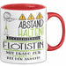 Flötistin Tasse Geschenk Lustig Abstand Halten Hochleistungs-Flötistin Mit Drang Zur Perfektion Bei Der Arbeit Rot Trendation