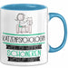 Katzenpsychologin Weil Es Keinen Schöneren Beruf Gibt Tasse Geschenk für Eine Katzenpsychologin Lustig Blau Trendation