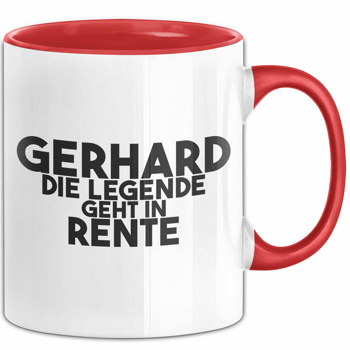 Gerhard Tasse Gerhard – Die Legende Geht In Rente Geschenk