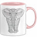 Elefant Mandala Tasse Geschenk Lustige Geschenkidee Spruch Rosa Trendation