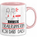 Geschenk für Trailrunnerin Tasse Lustige Geschenkidee Geburtstag Ich Bin Trailrunnerin Ich Darf Das Rosa Trendation
