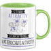 Katzenschutzaktivistin Tasse Geschenk Becher Stark Attraktiv Furchtlos Katzenschutzaktivistin Lustige Geschenkidee Grün Trendation