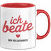 Beate Tasse Geschenk Ich Bin Vollkommen Beate Geschenkidee Geburtstag Rot Trendation