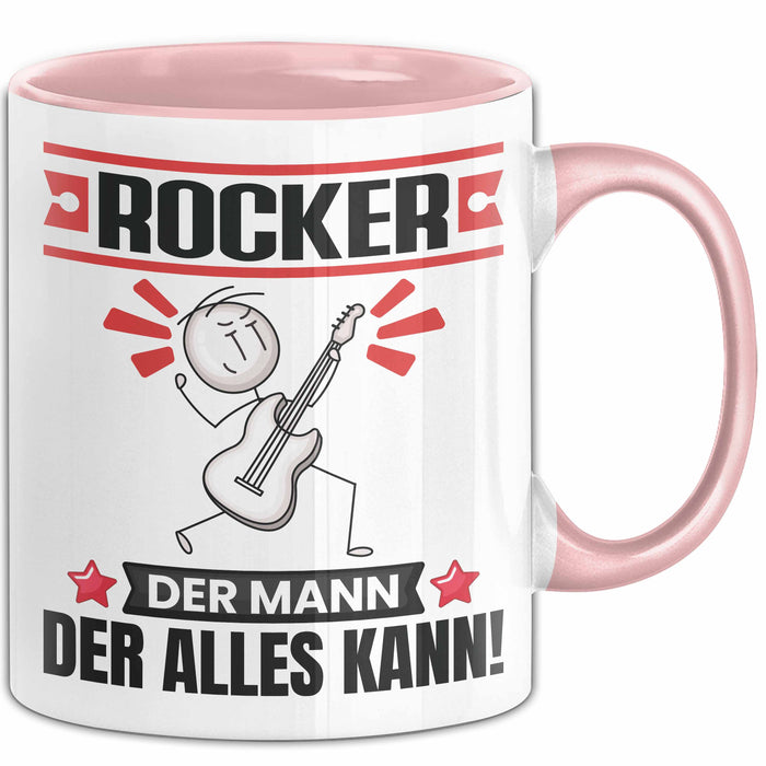 Rocker Tasse Geschenk für Rocker Der Mann Der Alles Kann Geschenkidee zum Geburtstag Rosa Trendation