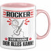 Rocker Tasse Geschenk für Rocker Der Mann Der Alles Kann Geschenkidee zum Geburtstag Rosa Trendation