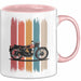 Retro Motorrad Tasse Geschenk Lustige Geschenkidee Spruch Rosa Trendation