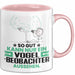 Vogelbeobachter Geschenk Tasse So Gut Kann Nur Ein Vogelbeobachter Aussehen Geschenkidee Kaffee-Becher Rosa Trendation