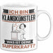 Klangkünstler Tasse Geschenk für Klangkünstler Geburtstag Lustiger Spruch Kaffee-Becher Was Ist Deine Superkraft Weiß Trendation