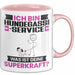 Hundegassi-Service Tasse Geschenk für Hundegassi-Service Geburtstag Lustiger Spruch Kaffee-Becher Was Ist Deine Superkraft Rosa Trendation
