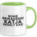 Katja Tasse Ruhe Bewahren! Katja Regelt Das! Geschenk Grün Trendation