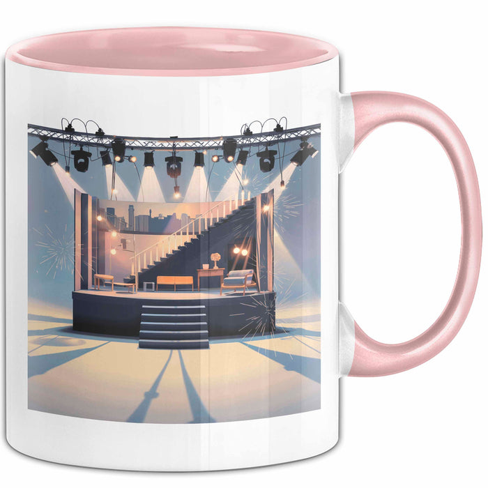 Bühnenbildner Tasse Geschenk Lustige Geschenkidee Spruch Für Bühnen Kreative Rosa Trendation