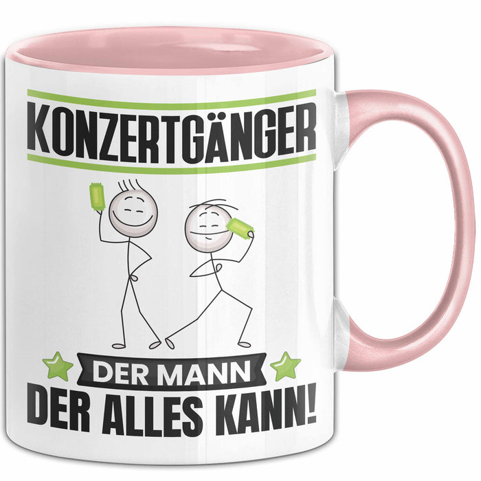 Konzertgänger Tasse Geschenk für Konzertgänger Der Mann Der Alles Kann Geschenkidee zum Geburtstag Rosa Trendation