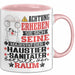 Haustiersanitäter Geschenk Tasse Lustiger Spruch Erheben Sie Sich Der Haustiersanitäter Betritt den Raum Rosa Trendation