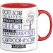 Outdoor-Köchin Geschenk Becher Tasse Gott Schuf Alle Menschen Gleich Nur Die Besten Durfeten Outdoor-Köchin Werden Geschenkidee Lustig Rot Trendation