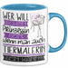Tiermalerin Tasse Geschenk Spruch Wer Will Schon Prinzessin Sein Wenn Man Auch Tiermalerin Sein Kann Blau Trendation