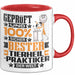 Tierheilpraktiker Geschenk Lustiger Spruch für Tierheilpraktiker Geschenkidee Bester Tierheilpraktiker Der Welt Rot Trendation