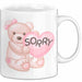 Entschuldigung Tasse Es Tur Mir Leid Geschenkidee Sorry Becher Weiß Trendation