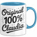 Claudia Tasse Geschenk Original 100% Claudia Geschenkidee Geburtstag Blau Trendation