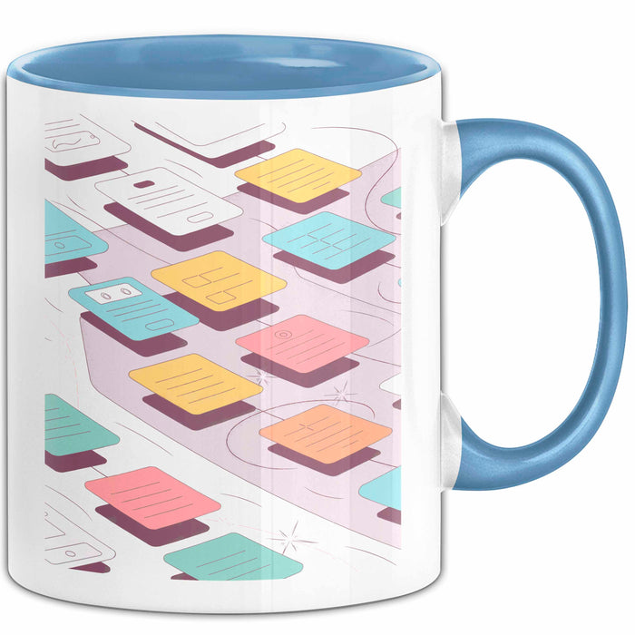 UX Designer Tasse Geschenk Lustige Geschenkidee Spruch Für User Experience Profis Blau Trendation