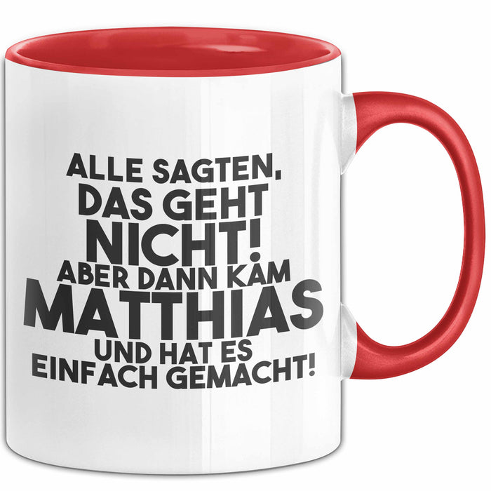 Matthias Tasse Alle Sagten Das Geht Nicht, Aber Dann Kam Matthias Geschenk