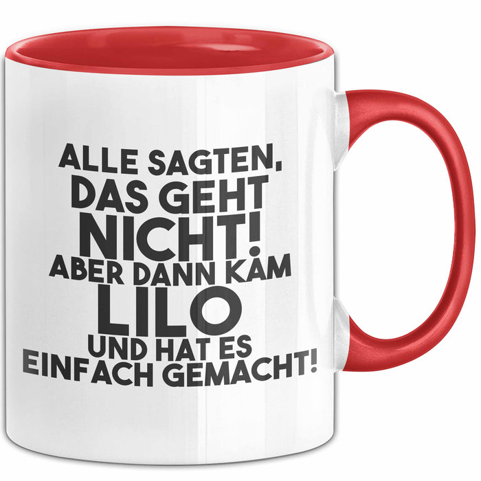 Lilo Tasse Alle Sagten Das Geht Nicht, Aber Dann Kam Lilo Geschenk
