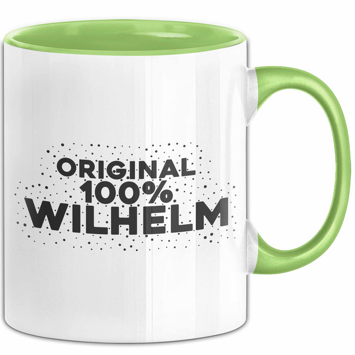 Wilhelm Tasse Original 100% Wilhelm Geschenk Grün Trendation