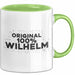 Wilhelm Tasse Original 100% Wilhelm Geschenk Grün Trendation