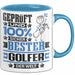 Golfer Geschenk Lustiger Spruch für Golfer Geschenkidee Bester Golfer Der Welt Blau Trendation