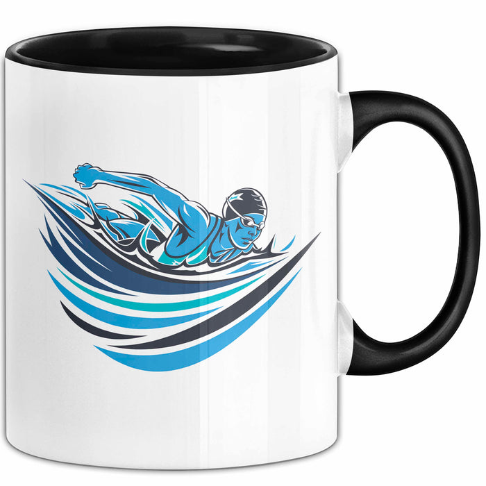 Schwimm Enthusiast Tasse Geschenkidee für Poolliebhaber Trendation
